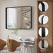 Black Wall Mirror 30x48 Inch ExplosionProof Tempered