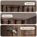 55" Fluted Buffet Cabinet with Storage, Accent Cabinets, Walnut