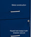 2-Drawer Vertical File Cabinet, Letter Size, Lockable, Blue