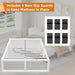 14 Inch Metal Queen Bed Frame with Steel Support, Noise-Free
