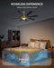 60 Inch Gold Farmhouse Ceiling Fan Integrated Lighting