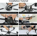 Six Light Black Gold Chandelier Fixture ClearGlassShades