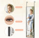 48X14 Inch Full Length Tempered Glass Door Mirror - over the Door Hanging, No Drill Installation, Suitable for Bedroom & Closet, Sturdy Hanging Design