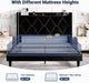 Queen Bed Frame with Storage Headboard & Smart Charging Station