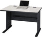 Bush Business Furniture Series a 48W Computer Desk in White Spectrum and Slate, Small Office Table for Home or Professional Workspace