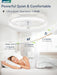 Ceiling Fans with Lights, 20 Inch Low Profile Ceiling Fan with Remote, 6 Speeds, Reversible, Dimmable Flush Mount Fan Light, Modern Fandelier Ceiling Fan with Lights for Bedroom, White