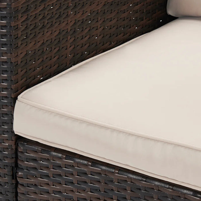 Barrada Rattan 7 - Person Seating Group with Cushions