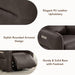 CHITA Faux Leather Power Recliner Chair, Swivel Glider, Chocolate Brown