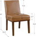 Kolbe Dining Chair - Carmel Faux Leather，19.5" Seat Height, Ideal for 29-31 Inch Tables (Single Pack)