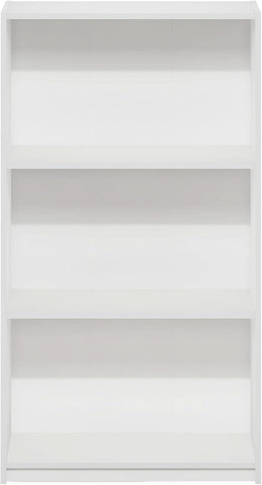 Basic Book Shelf, 3-Tier Modern Bookshelf, Bookcase with Open Shelves, 9.3 X 21.8 X 39.5, for Living Room, Bedroom, Home Office, White