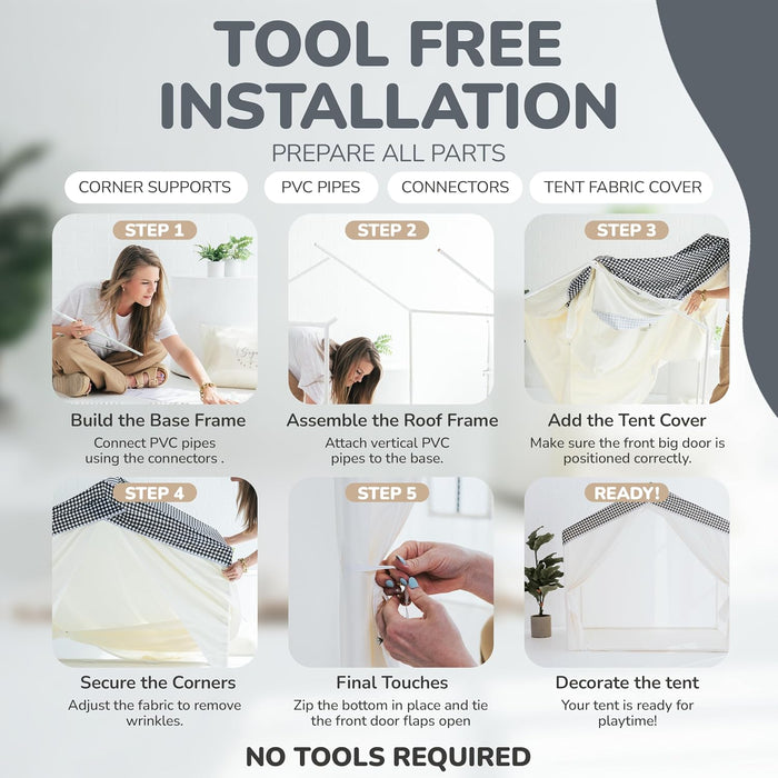 Large Kids Play Tent with Storage Bag – Indoor & Outdoor Playhouse Fort for Boys & Girls – Spacious, Easy-Assemble Pop-Up Kids Tent – Gift for Ages 3–10