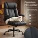 Office Chair, Leather Ergonomic Computer Desk Chair with Rocking
