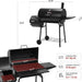 CC1830SC Charcoal Grill Offset Smoker with Cover, 811 Square Inches, Black, Outdoor Camping
