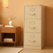 5 Drawer Vertical File Cabinet with Lock, Metal Filing Cabinets with 5 Drawer Letter File for Offices, Hanging Files, and Vertical Letters, 26.5" Deep, Putty