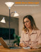 Floor Lamp, Standing Lamp with Replaceable 3000K Energy-Saving, Lamp for Living Room with Adjustable Reading Lights, Modern Bright Floor Lamp for Bedroom, Living Room, Office
