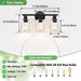 3-Light Bathroom Light Fixtures, 17.23" Black Modern Vanity Lights with Clear Glass Shade, Bathroom Wall Lamp for Mirror Kitchen Living Room Hallway Cabinet Porch
