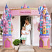 7 Ft X 7.5 Ft Extra Large Cardboard Castle Playhouse| Pink Girl Birthday Cardboard Fort| Castle Royal Cutout| Princess Party Decorations Perfect for School Parties and Celebrations