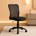 Home Office Chair Mid Back Mesh Desk Chair Armless Computer Chair Ergonomic Task Rolling Swivel Chair Back Support Adjustable Modern Chair with Lumbar Support (Black)