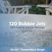 ALEKO Square Inflatable 4 Prs Hot Tub Spa 120 Bubble Jets Lucca Collection