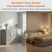 Queen Murphy Bed Grey SpaceSavingDrawer Compact Unit