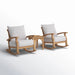 Summerton Teak 2 - Person Patio Conversation Sets with Cushions