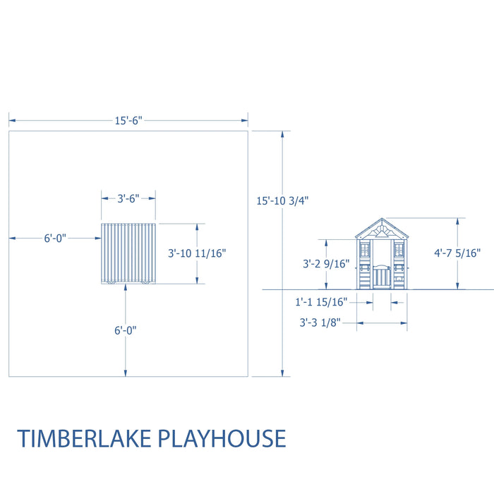 Timberlake Cedar Wooden Playhouse