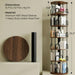 6 Tier Rotating Bookshelf Tower, 360° Revolving Spinningbookcase
