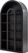 Tribesigns 71" Tall Bookshelf Set of 2, 5-Tier Black Arched Bookcase with Open Shelves, Vintage Free-Standing Display Shelves with Rustic Wood Finish for Living Room, Office, Bedroom