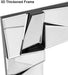 Full Length Floor Mirror, 31.5" X 63" Oversized Glam Rectangle Standing Mirror with 3D Silver Glass Frame for Bedroom, Dressing Room & Living Room