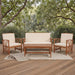 SAFAVIEH Outdoor Fontana 4-Piece Patio Sectional Sofa Set, 40.2" PAT7008A