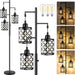Dimmable Floor Lamp, Farmhouse Standing Lamp with Elegant Metal Cage, Industrial Tall Tree Floor Lamps for Living Room, Bedroom, Study Room, Office, 2000LM LED Bulbs Included - 68", Black
