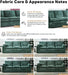 Green Chenille Cloudlike Sofa 83 Inches UltraComfort