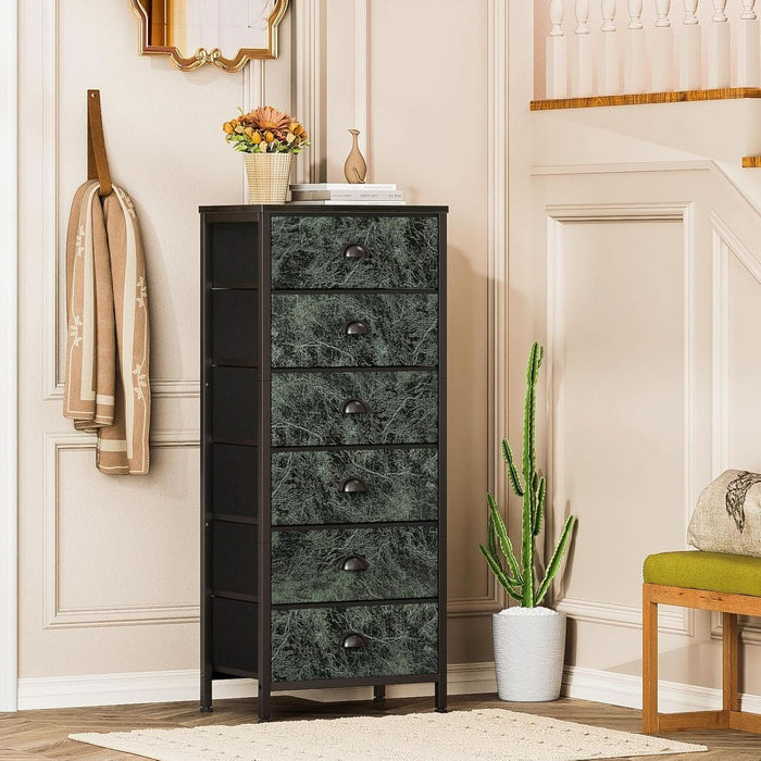 tall green dresser Garvee Green 5 Drawer Dresser for Bedroom Tall Dresser with Deep Drawers and Metal Knobs Modern Wooden Chests of Drawers for Entryway Hallway in the Dressers department at Lowes.com
