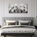 Flower Canvas Wall Art for Bedroom Women Black and White Painting | 20 X 40 Inch Girls Room Decor,Floral Painting Wall Decor,Office Decorations for Women,Living Room Wall Art
