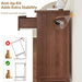 4 Dresser for Bedroom, 34.8 in Tall Vertical Drawer Dresser with Large Storage, Freestanding Wooden Closet Chest for Bedroom, Living Room, Walunt