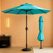 10FT Patio Umbrella, Outdoor Umbrella with Push Button Tilt and Crank, 8 Sturdy Ribs, UV Protection & Waterproof Market Umbrella for Pool, Backyard, Beach,Deck