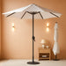 10FT Patio Umbrella, Outdoor Umbrella with Push Button Tilt and Crank, 8 Sturdy Ribs, UV Protection & Waterproof Market Umbrella for Pool, Backyard, Beach,Deck