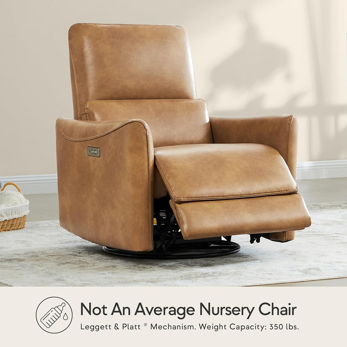 Power Swivel Recliner with Lumbar Support