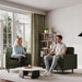 Sage Green Upholstered Contemporary Armchair 38 Inch