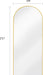 Arched Full Length Mirror, Floor Mirror with Stand, 71"X26" Large Wall Mirror Full Length, Body Floor Mirror, Wall Mounted for Bedroom, Gold