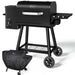 Electric Wood Pellet Grill & Smoker with Side Shelf, 456 SQ.IN Grill Capacity, 11LB Hopper, with PID Temperature Control (180-425°F) for Backyard Camping Bake and Roast, Black with Cover