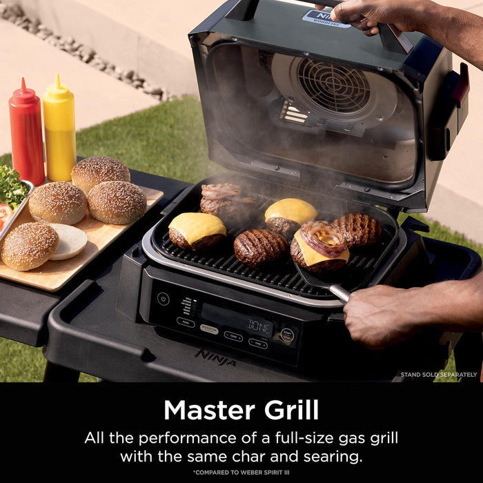 Woodfire Outdoor Grill & Smoker, 6-In-1 Functionality, Grill, Smoke, Bake, Roast, Air Fry, Broil, Authentic Woodfire Flavors, Electric Heat, OG321