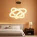 Modern Glam Chandelier Crystal LED Remote Rings Chandelier Adjustable Hanging Ceilings Pendant Lights Fixture Black 16"+24"+32" Rings Lighting