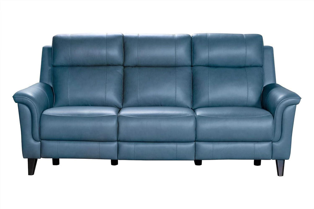 Kester Power Reclining Sofa W/Power Head Rests, Masen Bluegray