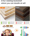 3-Tier Rotating Bookshelf, Wooden Spinning Bookcase | 360° Storage
