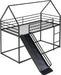 Twin Over Twin IndustrialGradeSturdy Bunk Bed Black