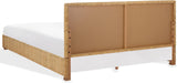 Couture Collection - Glenburg Queen Bed, Natural Woven Banana Stem & Wood Frame, Tropical Coastal Design, No Box Spring Needed (SFV1327A-Q)