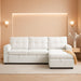 L-Shape Velvet Sleeper Sofa with Storage