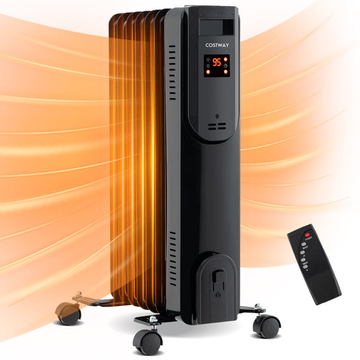 Oil Filled Radiator Heater with Adjustable Thermostat