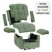 Recliner,Corduroy Electric Recline Chair for Adults Sofa with USB Port,Comfy Corduroy Adjustable Cloud Sofa,Tool-Free Setup,Green